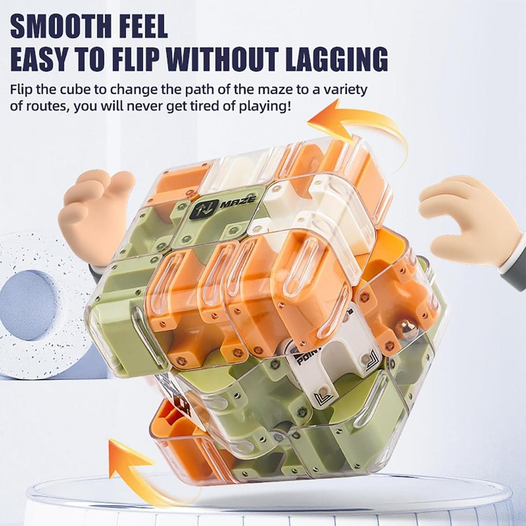 Maze Magic Cube Fidgeting Toys 3D Kids Labyrinth Creative Puzzle Intelligence Cube Logical Thinking Anti Stress Educational Toys