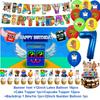 Steal N Catch The Brainrot Birthday Party Decorations Number Balloon Cake Topper Popular Game Background Party Supplies Kid Gift
