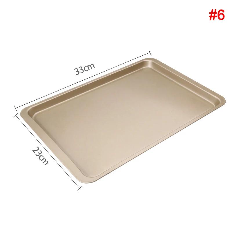 Thickened Baking Pan Non-Stick Square Cake Baking Pan Carbon Steel Tray Pie Pizza Bread Cake Mold Bakeware Tools