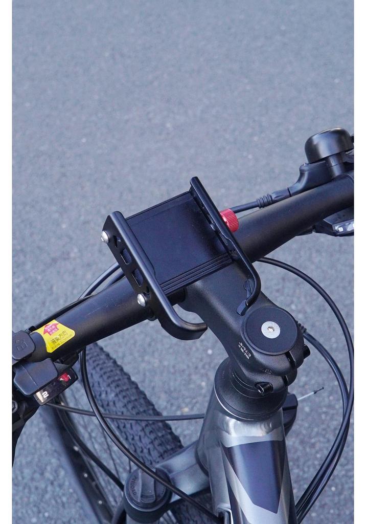 Aluminum Alloy Shockproof Phone Holder for 22/25mm Bicycle & Motorcycle Handlebars