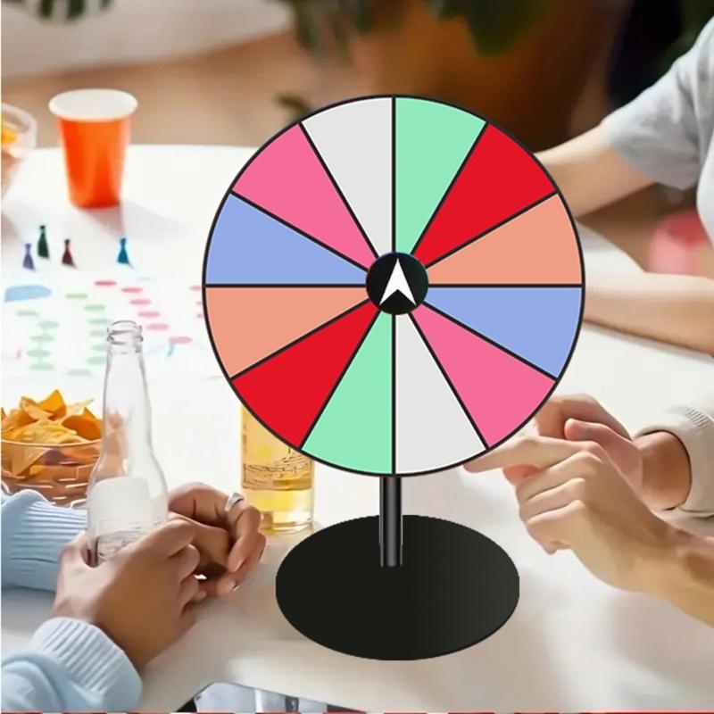Tabletop Prize Turntable Erasable Reusable Fortune Wheel Fortune Party Turn Plate Wheel Prize Spinnings Game Enduring