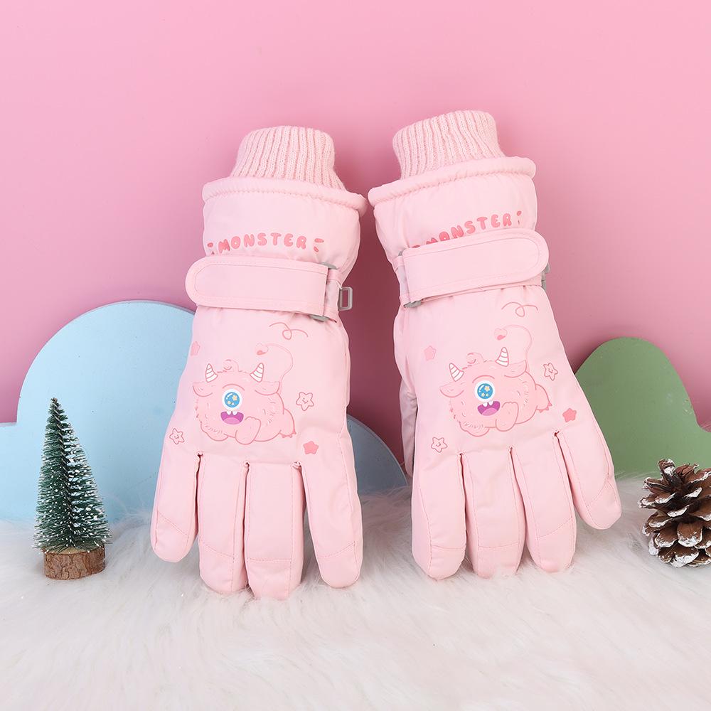 

Дитячі зимові лижні рукавички: Товсті, Морозостійкі, Водонепроникні, Вітрозахисні, Нековзні, Тепла бавовна для віку 3-17 років.