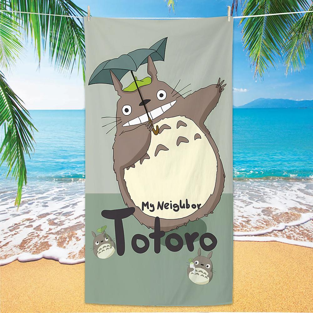 Send Cartoon Animation Chinchilla Beach Towel Microfiber Digital Printing Quick-Drying Beach Towel