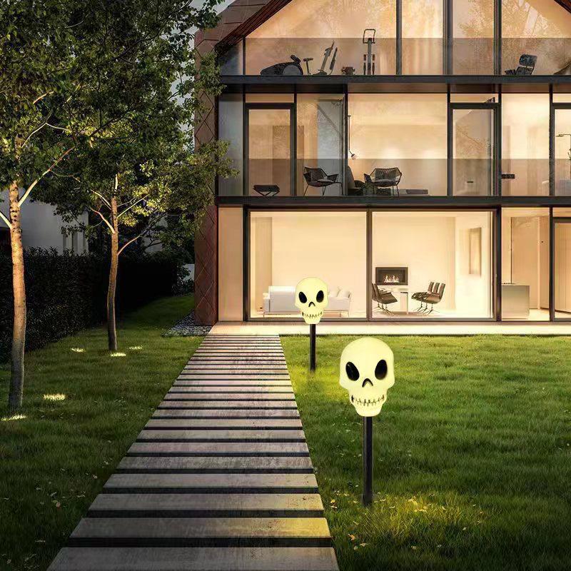 Halloween Solar Pumpkin and Ghost Outdoor Waterproof Garden Lights