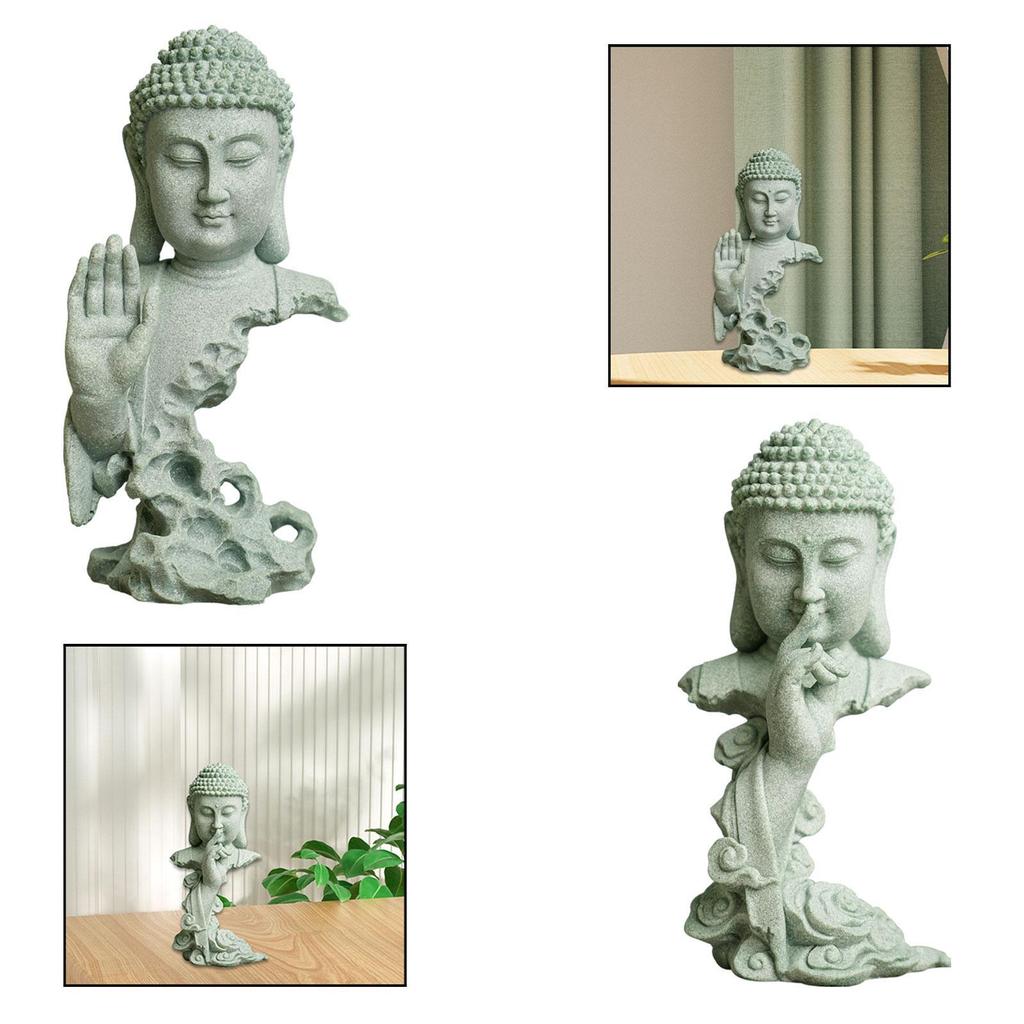 Gautama Buddha Statue Ornament Figure Zen Decoration Religious Sculpture for