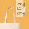 Cotton Shopper Bag 38 x 42cm 15L – Reusable Tote Bag in Black, White & Natural