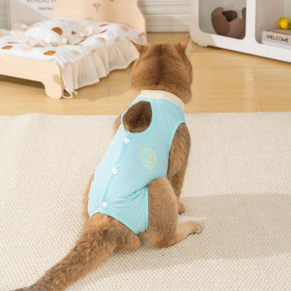 Adjustable Cat Recovery Suit Thin Cat Weaning Suit Cute Anti-scratch Care Clothes  for Small Dog