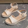 Fashion Lightweight Wedge Sandals for Women Summer 2025 Buckle Strap Platform Sandles Woman Thick Sole Non Slip Casual Sandalias Mujer