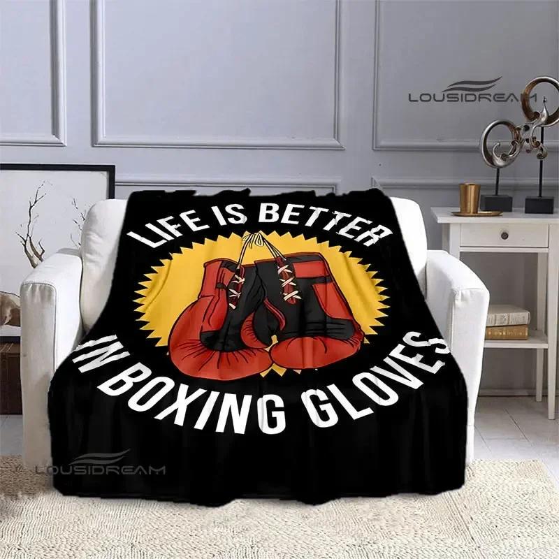 3D Boxing Printing Blanket blankets for beds Flange Warm blanket Home travel blankets bed linings birthday gift