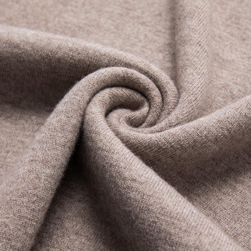 Hengyuanxiang Men's Pure Wool Thick High-Neck Pullover Sweater