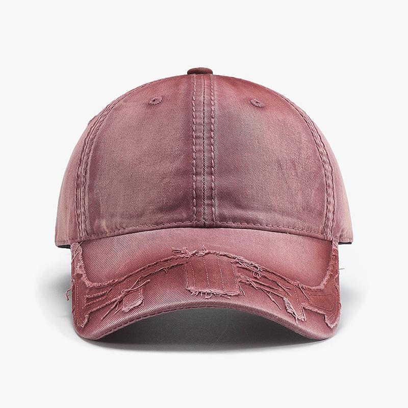 New American Washed Old Baseball Hat For Men And Women, Wide Brim, Big Face, Small Peaked Cap For Men And Women, Versatile Trend