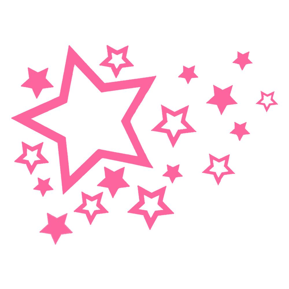 16*12CM Fashion Shooting Stars Styling Vinyl Car Sticker Bumper Decorate Car Styling Decorative Accessories