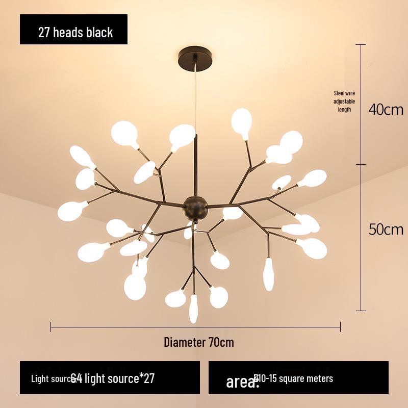 Firefly Chandelier: Modern Nordic Luxury Lighting for Living Rooms, Bedrooms, and Restaurants