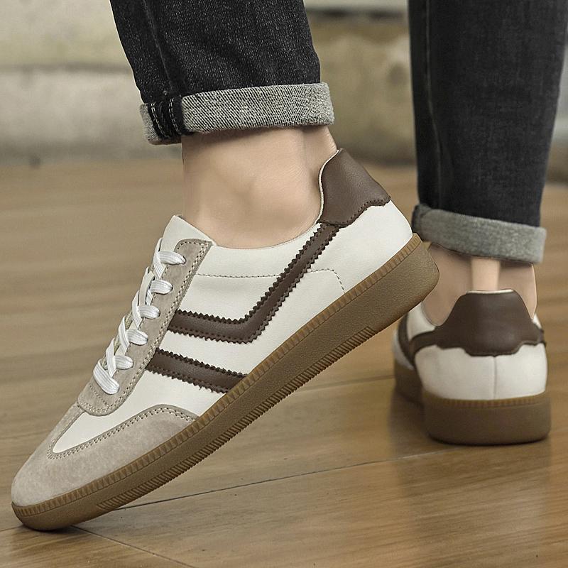 Fashion Genuine Leather Men Casual Shoes All-match Mens Sneakers High Quality Skate Shoes Men Stylish Men's Walking Shoes Classic Flats