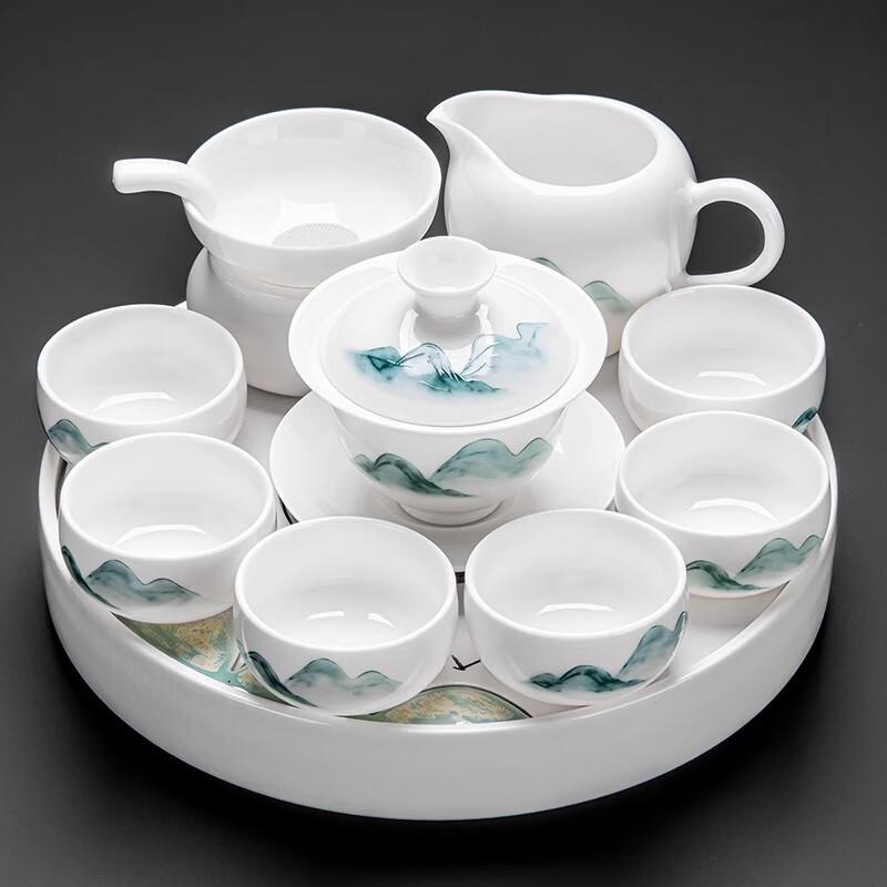 Elegant Chinese Ceramic Kung Fu Tea Set