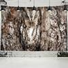 Eule auf Baum Wandteppich Wandbehang abstrakt geheimnisvoller 3D-Druck psychedelische ästhetische Home Room Decor