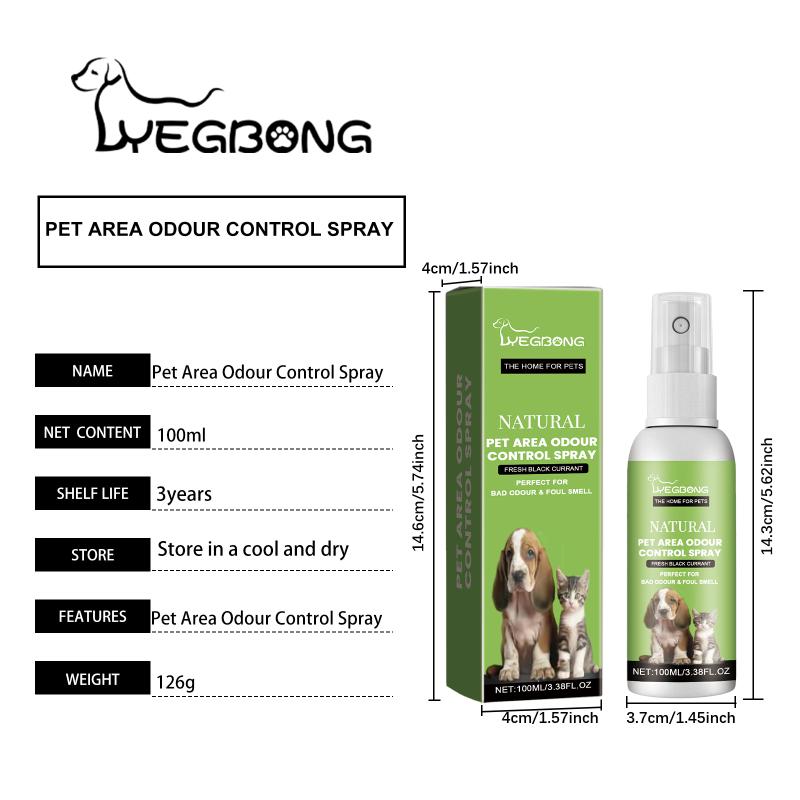 Dog Cat Household Air Freshener Spray Lasting Pet Odor Blocking for Apartment and Room Use