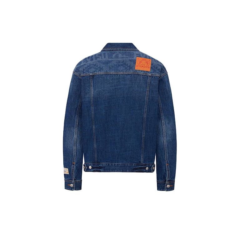 Evisu Exotic Seagull Embroidery Reversible Denim Jacket Men Jacket Denim-Blue 2ESHTM1DJ706LF