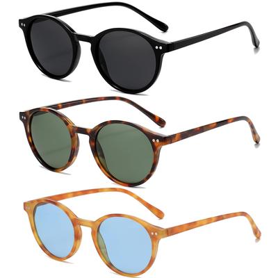 Stylowe Okrągłe Okulary Przeciwsłoneczne Damskie Męskie Retro Klasyczne Okulary Słoneczne