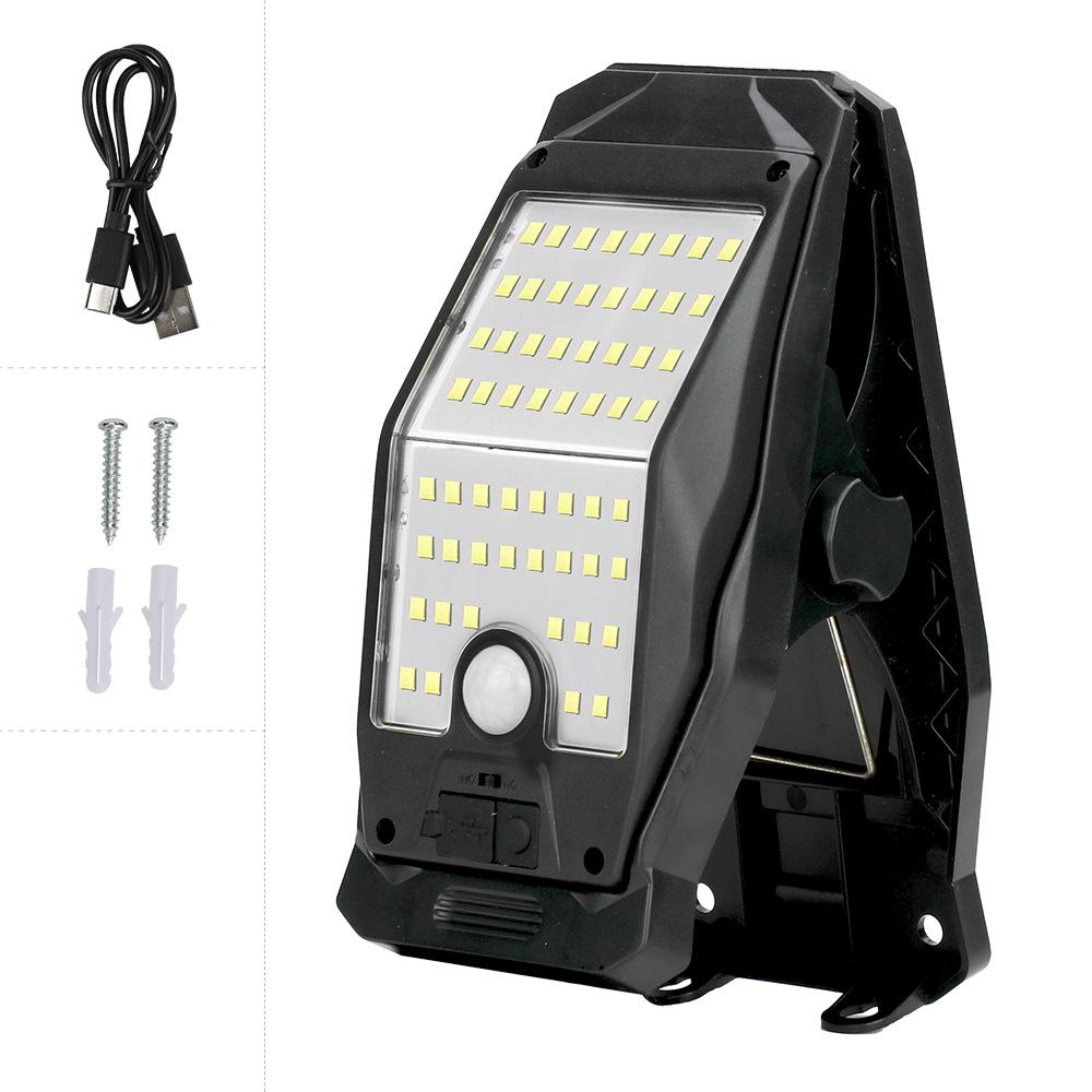 Outdoor Solar LED Sensor Wall Light for Courtyard - No Drilling Needed