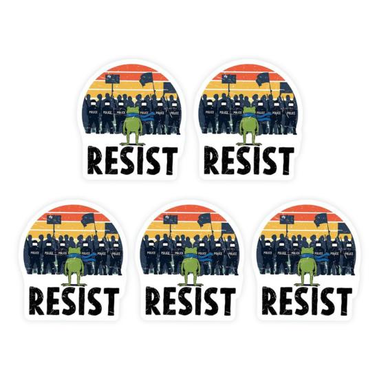 1/5/10/20/50/100Pcs Resist Frog Sticker Waterproof PVC Frog Meme Sticker Cell Phone Laptop Computer Helmet Water Bottle Decorative Animal Decal