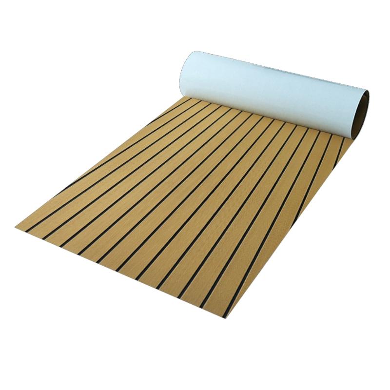 Adhesive Marine Flooring EVA Boats Flooring Decking Sheet for Motorboat Kayak Surfboard Anti Slip Sheet Easy Installation