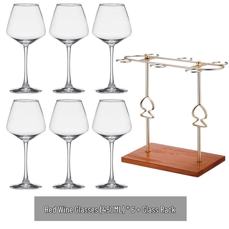 Qiuqiao Light Luxury Crystal Wine Glass & Decanter Set