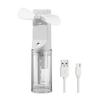 Handheld Spray Fan with Powerful Motor Strong Airflow 4 Speeds Low Noise Rechargeable Personal Small Pocket Fan