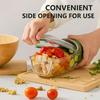Salad Jars with Side Open Portable Detachable Plastic Container Leakproof Sauce Compartments Picnic Home Office Food Storage Box