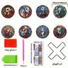 8pcsets Diamond Painting Coasters Kits with Holder Skull Series Diamond Coasters Art Kits for Adults Home Decor