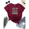 Women'S Top Crew Neck Letter Print Short Sleeve T-Shirt