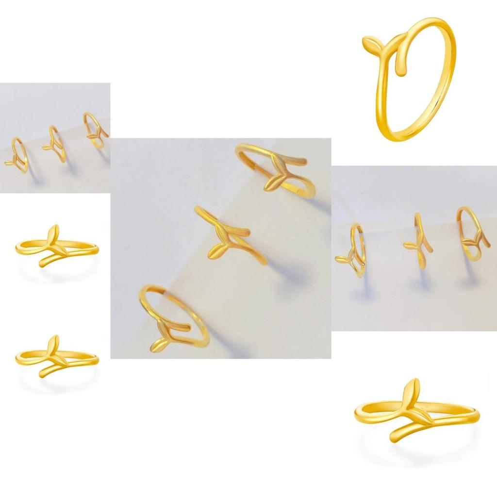 Whimsical Gold Plated Fish Tail Ring For Women Perfect Gift For Couples Adjustable Fit
