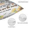 Mother's Day  Square Pillow Covers Polyester Room Letter From Daughter Sunflower Cushion Cover Cool Decor Pillowcase 40*40