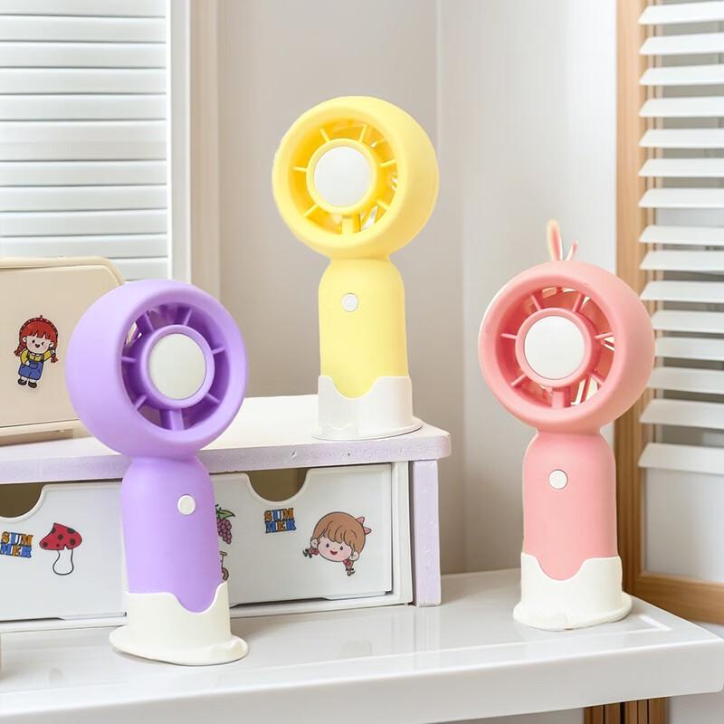 LINGPAN LP550A Mini USB Rechargeable Handheld Fan 5-Pack