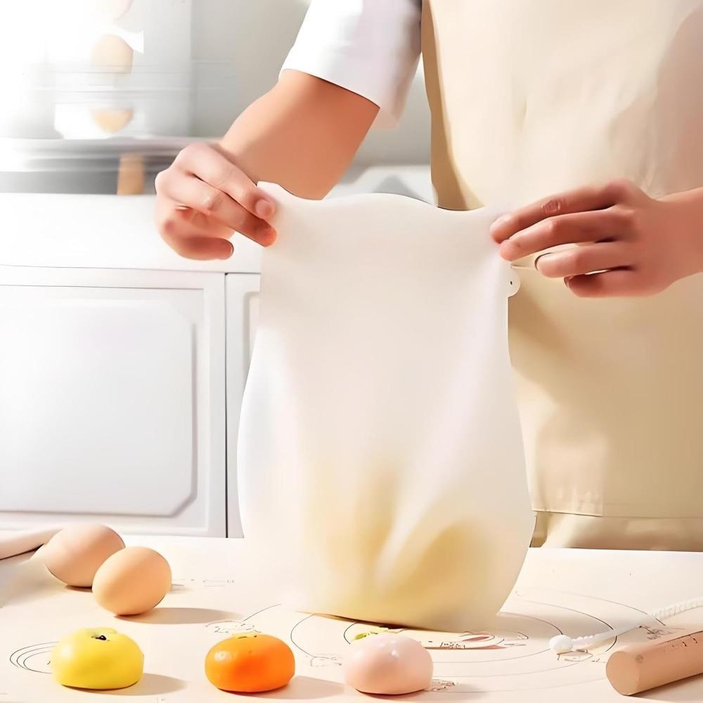 Silicone Kneading Bag Non Stick Food Grade Silicone Kneading Dough Bags Large Multifunctional Baking Bags for Bread Pastry Pizza
