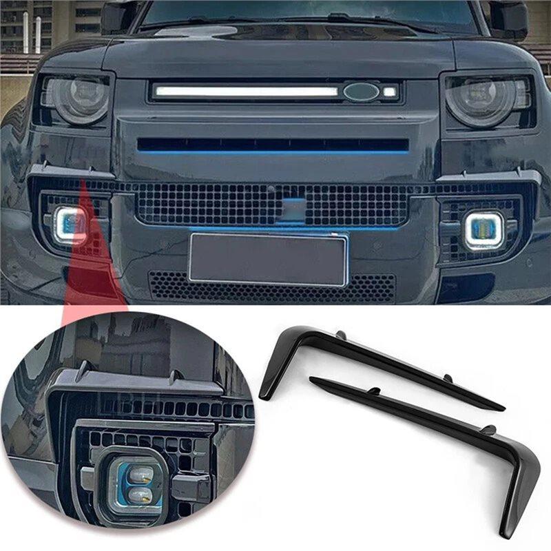 Fog Light Spoiler Strip Sticker Front Bumper Splitter Eyebrow Lip Diffuser For Land Rover Defender - Body Kit
