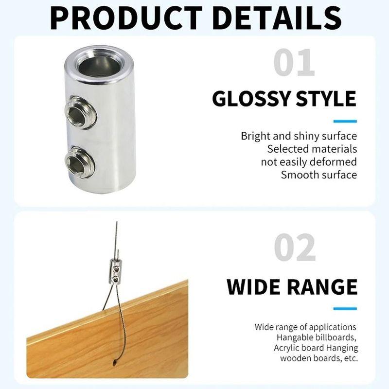Screws Fixed Copper Steel Wire Rope Clip Metal Adjustable Wire Rope Clamp Stainless Steel Cable Clamp Hardware Accessories