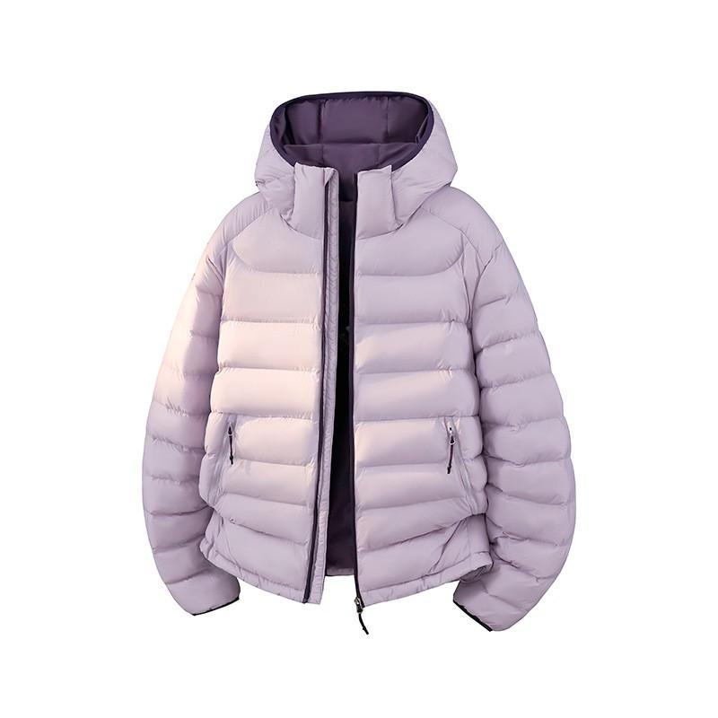 Winter Hooded Cotton Puffer Jacket Unisex Casual Warm Coat Couples