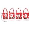Festliche Filz-Geschenktasche mit Weihnachtsmann- und Schneemann-Motiven Süßigkeitentüten Geschenk für Weihnachtsverpackung
