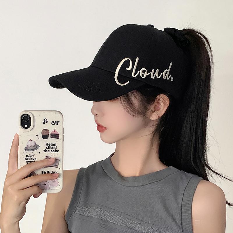 Unisex Adjustable Baseball Cap with Stylish Letter for Summer Sun Protection Outdoor Sports Walking and Travel Hat
