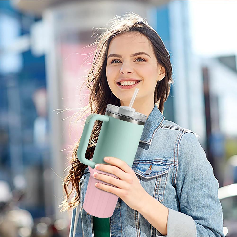 Rutschfeste Silikonmanschette Schutz für den Boden der Wasserflasche für Stanley 40oz Quencher Tumbler
