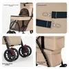 Foldable Double Pet Stroller with 2 Carriages Dog Stroller New Cat Strollers  for Dogs and Cats