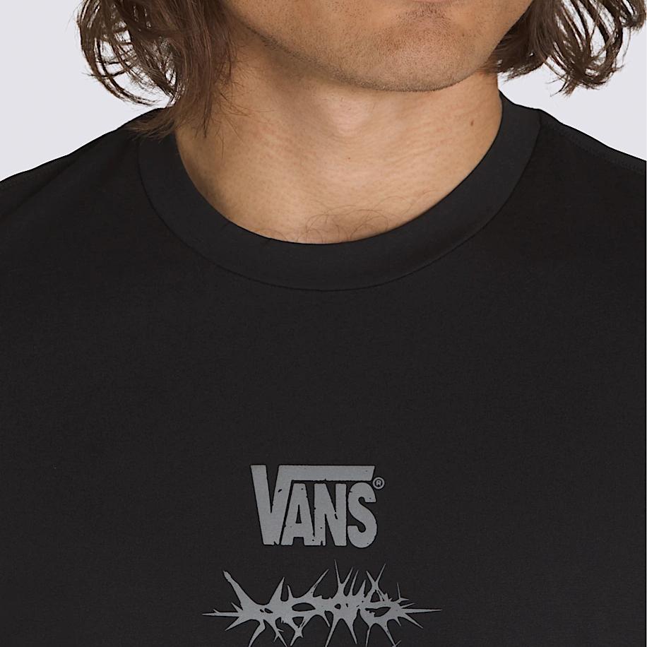Vans T Shirts Unisex Black Crew Neck Moderate VN000M3KBLK