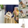 Children Cute Nylon Shoulder Bag With Zipper Pocket For Girls Outings
