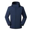 Herren Leichte Windjacke Wasserdichte Regenjacke mit Abnehmbarer Kapuze