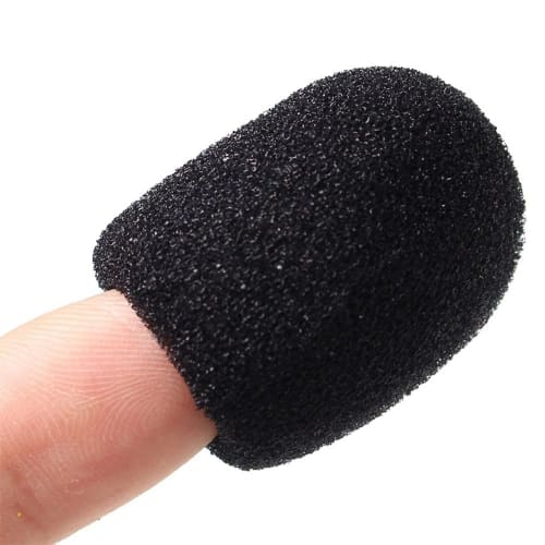 Set of 5 Microphone Sponges, Loudspeaker Noise Reduction Microphone Sponges, Headset Intercom Microphone Windscreen Covers, 12mm Inner Diameter, High-