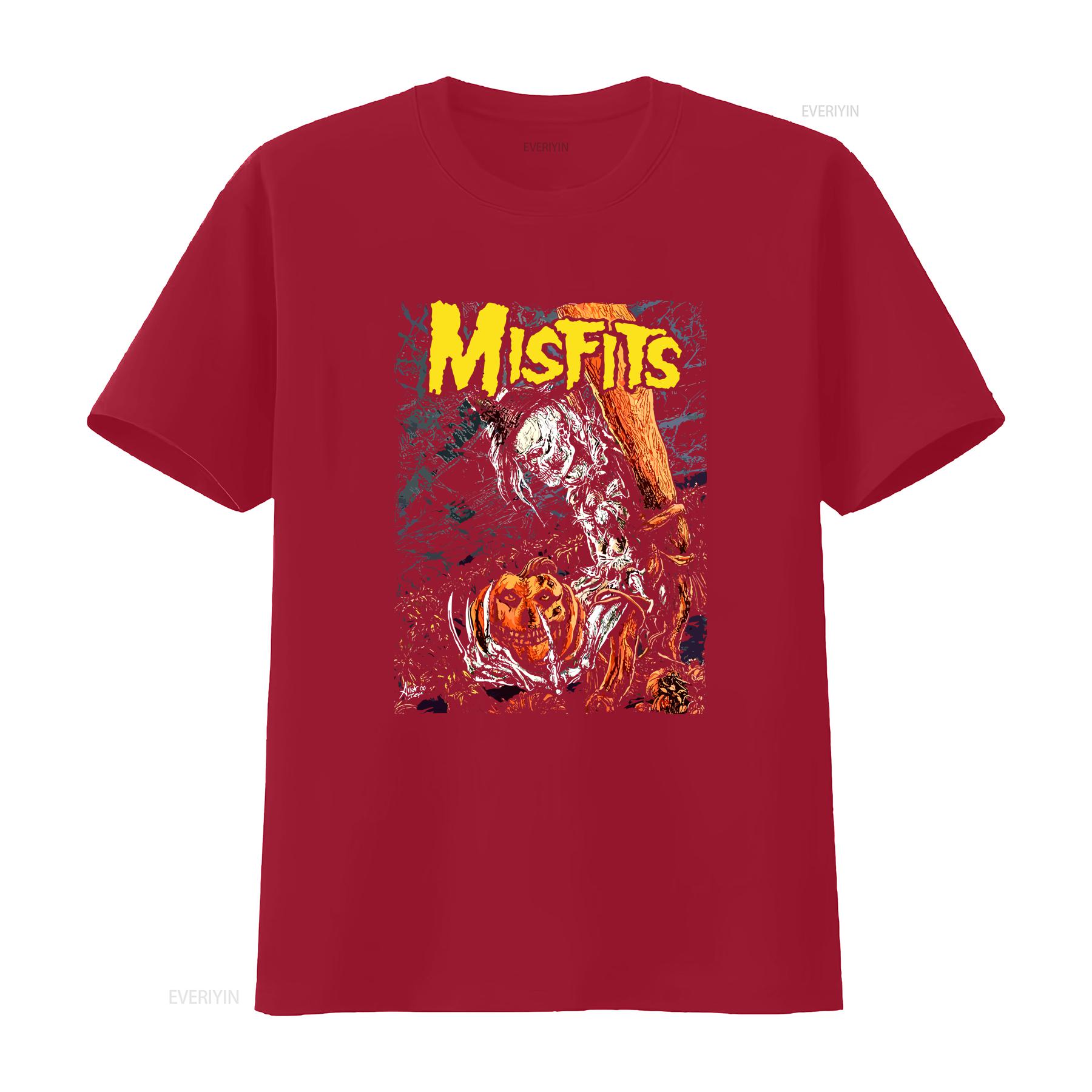 

Vintage Misfits Punk Rock T Shirt Im The Scarecrow Man Lover vintage Washed homme streetwear Breathable Stylish Slightly S