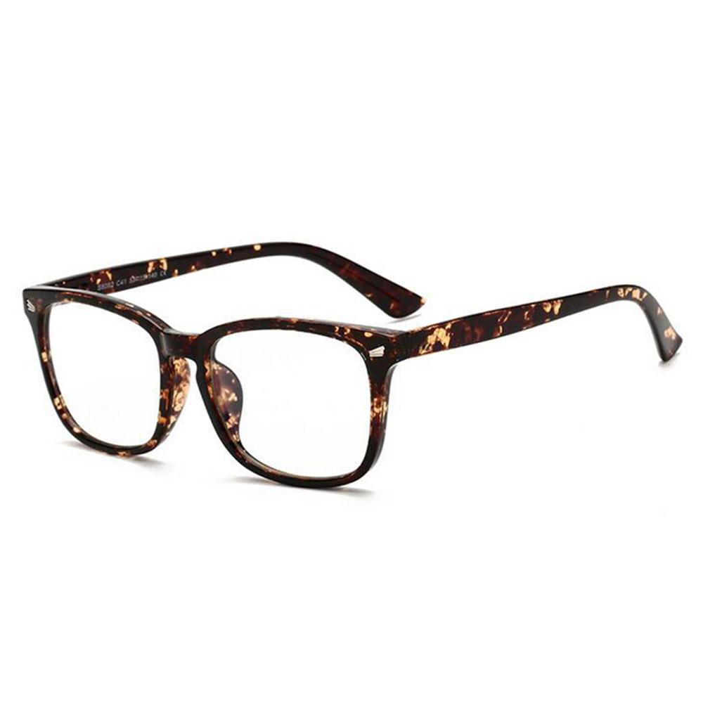 Rice Nails Anti-blue Light Square Computer Glasses for Women Men Short-sight Eyewear PC Prescription 0 to -6.0