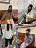 Plus Size Women's Two-Tone Long Sleeve Fleece Pullover Top, Casual Solid Color T-Shirt for 2025