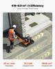 Plate Compactor, 6.5 HP 196CC Gas Engine, 5600 VPM Vibrating Ground Rammer, 10.5 kN Compaction Force, 51 X 37 Cm Plate, Walk Behind Compactor for